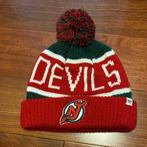 ‘47 Brand New Jersey Devils Throwback Pom beanie